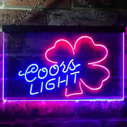 Coors Light Clover 2 LED Neon Sign neon sign LED