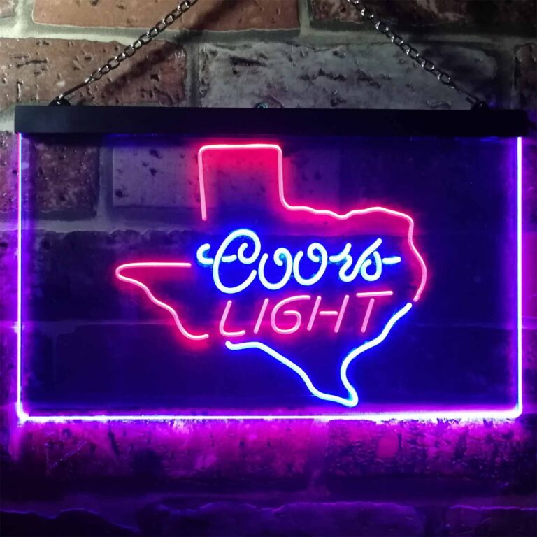 Coors Light Texas Map LED Neon Sign neon sign LED sign shop