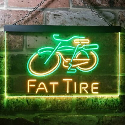 Fat Tire Bicycle Logo LED Neon Sign neon sign LED