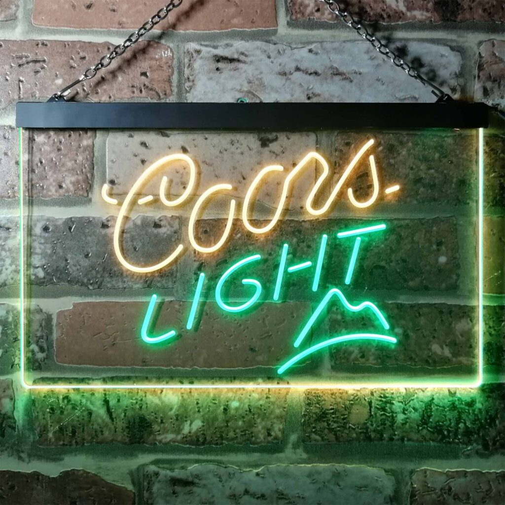 Coors Light Small Mountain LED Neon Sign - neon sign - LED sign - shop ...