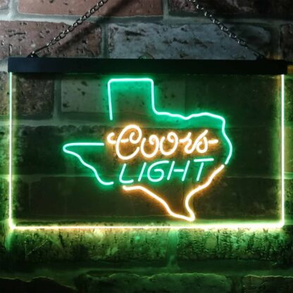 Coors Light Texas Map LED Neon Sign neon sign LED