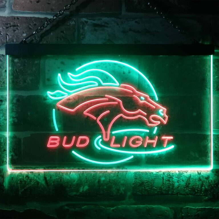 Denver Broncos Bud Light Led Neon Sign Neon Sign Led Sign Shop