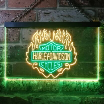 Harley Davidson Fire LED Neon Sign neon sign LED