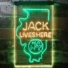 Jack Daniels Jack Lives Here Illinois LED Neon Sign