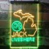 Jack Daniels Jack Lives Here Michigan LED Neon Sign