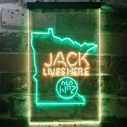 Jack Daniel's Jack Lives Here - Minnesota LED Neon Sign neon sign LED