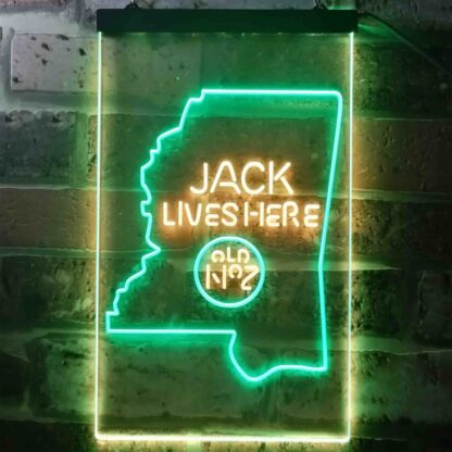 Jack Daniel's Jack Lives Here - Mississippi LED Neon Sign neon sign LED