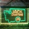 Jack Daniels Jack Lives Here Washington LED Neon Sign