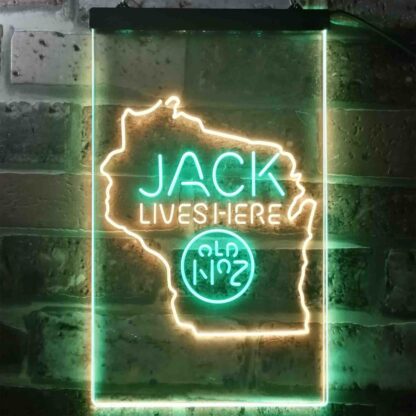 Jack Daniel's Jack Lives Here - Wisconsin LED Neon Sign neon sign LED