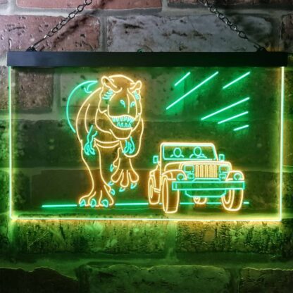 Jurassic Park Jeep Chase LED Neon Sign neon sign LED