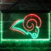 Los Angeles Rams Logo LED Neon Sign Legacy Edition