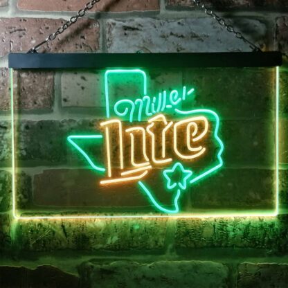 Miller Lite - Map Star 2 LED Neon Sign neon sign LED