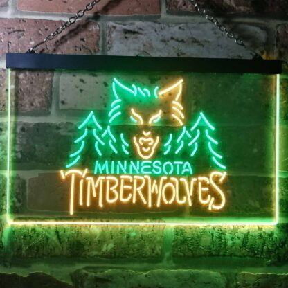 Minnesota Timberwolves Logo 1 LED Neon Sign - Legacy Edition neon sign LED