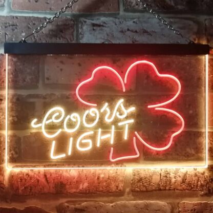 Coors Light Clover 2 LED Neon Sign neon sign LED