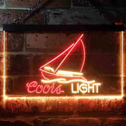 Coors Light Sailboat 2 LED Neon Sign neon sign LED