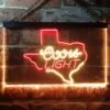 Coors Light Texas Map LED Neon Sign
