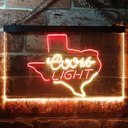 Coors Light Texas Map LED Neon Sign neon sign LED