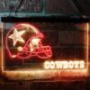 Dallas Cowboys Helmet LED Neon Sign