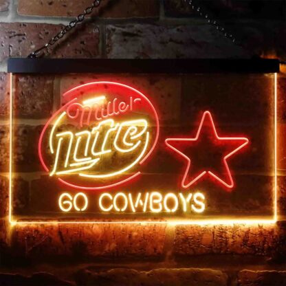 Dallas Cowboys Miller Lite LED Neon Sign neon sign LED