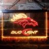 Denver Broncos Bud Light 2 LED Neon Sign