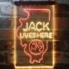 Jack Daniels Jack Lives Here Illinois LED Neon Sign