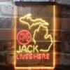 Jack Daniels Jack Lives Here Michigan LED Neon Sign