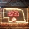 Jack Daniels Jack Lives Here Nebraska LED Neon Sign