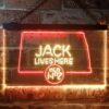Jack Daniels Jack Lives Here North Dakota LED Neon Sign