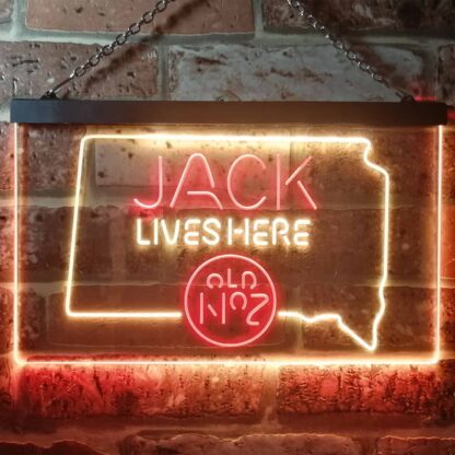 Jack Daniel's Jack Lives Here - South Dakota LED Neon Sign neon sign LED