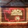 Jack Daniels Jack Lives Here Washington LED Neon Sign