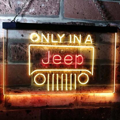 Jeep Only in A Jeep 3 LED Neon Sign neon sign LED