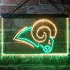 Los Angeles Rams Logo LED Neon Sign Legacy Edition