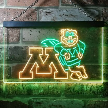 Minnesota Golden Gophers Logo LED Neon Sign neon sign LED