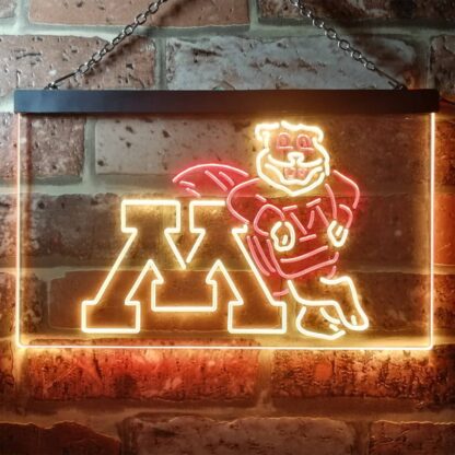 Minnesota Golden Gophers Logo LED Neon Sign neon sign LED