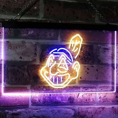 Cleveland Indians Logo 1 LED Neon Sign - Legacy Edition neon sign LED