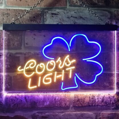 Coors Light Clover 2 LED Neon Sign neon sign LED