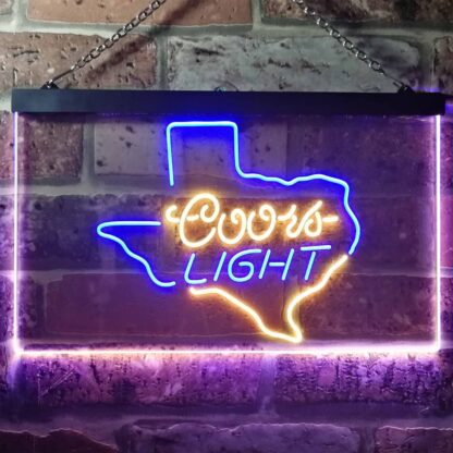 Coors Light Texas Map LED Neon Sign neon sign LED