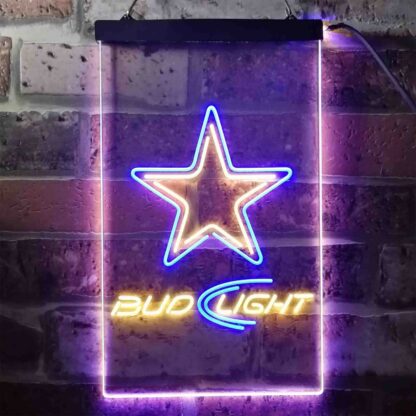 Dallas Cowboys Bud Light 2 LED Neon Sign neon sign LED