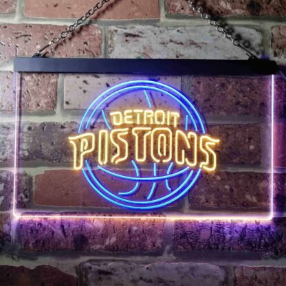 Detroit Pistons Logo LED Neon Sign neon sign LED