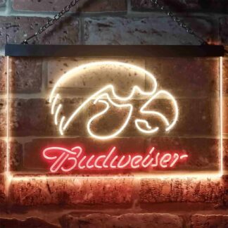 Iowa Hawkeyes Budweiser LED Neon Sign neon sign LED