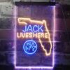 Jack Daniels Jack Lives Here Florida LED Neon Sign