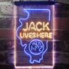Jack Daniels Jack Lives Here Illinois LED Neon Sign