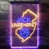 Jack Daniels Jack Lives Here New Jersey LED Neon Sign