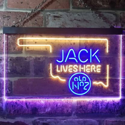 Jack Daniel's Jack Lives Here - Oklahoma LED Neon Sign neon sign LED