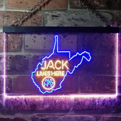 Jack Daniel's Jack Lives Here - West Virginia LED Neon Sign neon sign LED