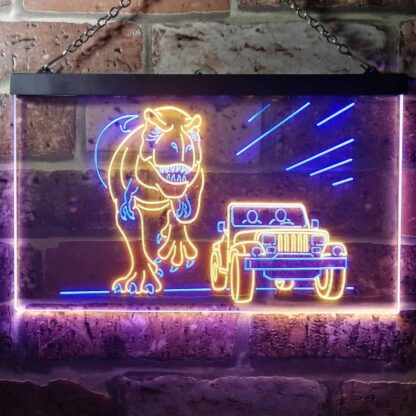 Jurassic Park Jeep Chase LED Neon Sign neon sign LED