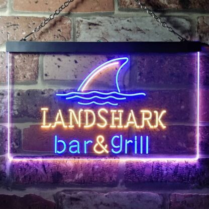 Landshark Lager - Bar and Grill Sharkfin LED Neon Sign neon sign LED