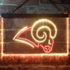 Los Angeles Rams Logo LED Neon Sign Legacy Edition