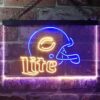 Chicago Bears Helmet Miller Lite LED Neon Sign