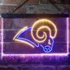 aLos Angeles Rams Logo LED Neon Sign Legacy Edition